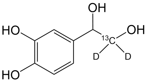 3,4-Dihydroxyphenyl glycol  D2 13C (M+3)