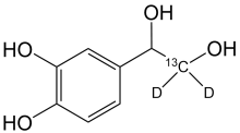 3,4-Dihydroxyphenyl glycol  D2 13C (M+3)