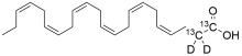 Docosahexenoic acid 13C2 D2 - (DHA M+4)