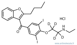 mono-N-Desethylamiodarone-D4 hydrochloride