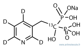 Risedronate D4 13C (M+5) sodium salt