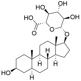 Androstane-3-beta,17-beta-diol glucuronide